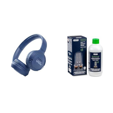 JBL Tune 510BT – Bluetooth over-ear headphones in blue & De'Longhi Original EcoDecalk DLSC 500 on sale